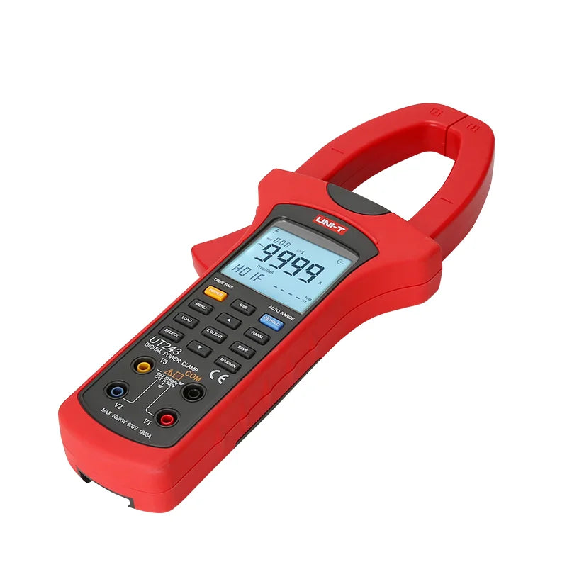 UT243 Multifunction Digital Test Ammeter Power Measurement Harmonic Measurement Single Clamp Meter Clamp Tester Voltmeter lexso