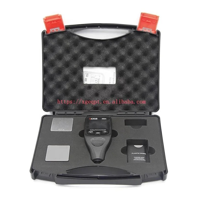 VICTOR 852A Digital Paint Coating Thickness Gauge Meter 3 1/2 Digit Tester Range 0~1250um & Backlight Non Magnetic Measurement   ytdi