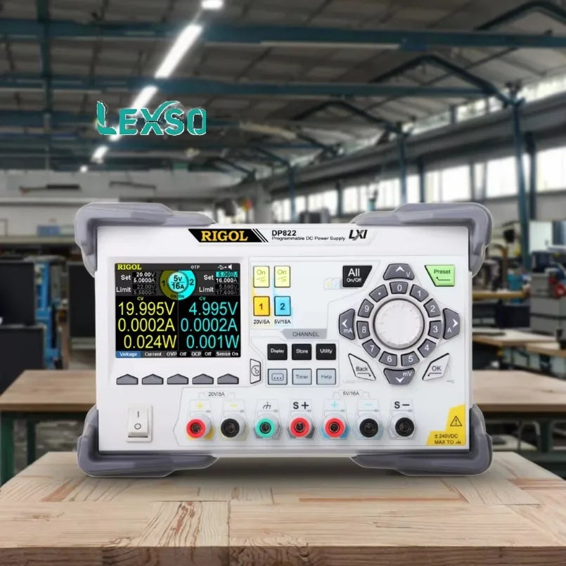 Rigol DP822 2-Channel Programmable Linear DC Power Supply (30V/3A + 5V/3A, 195W) lexso