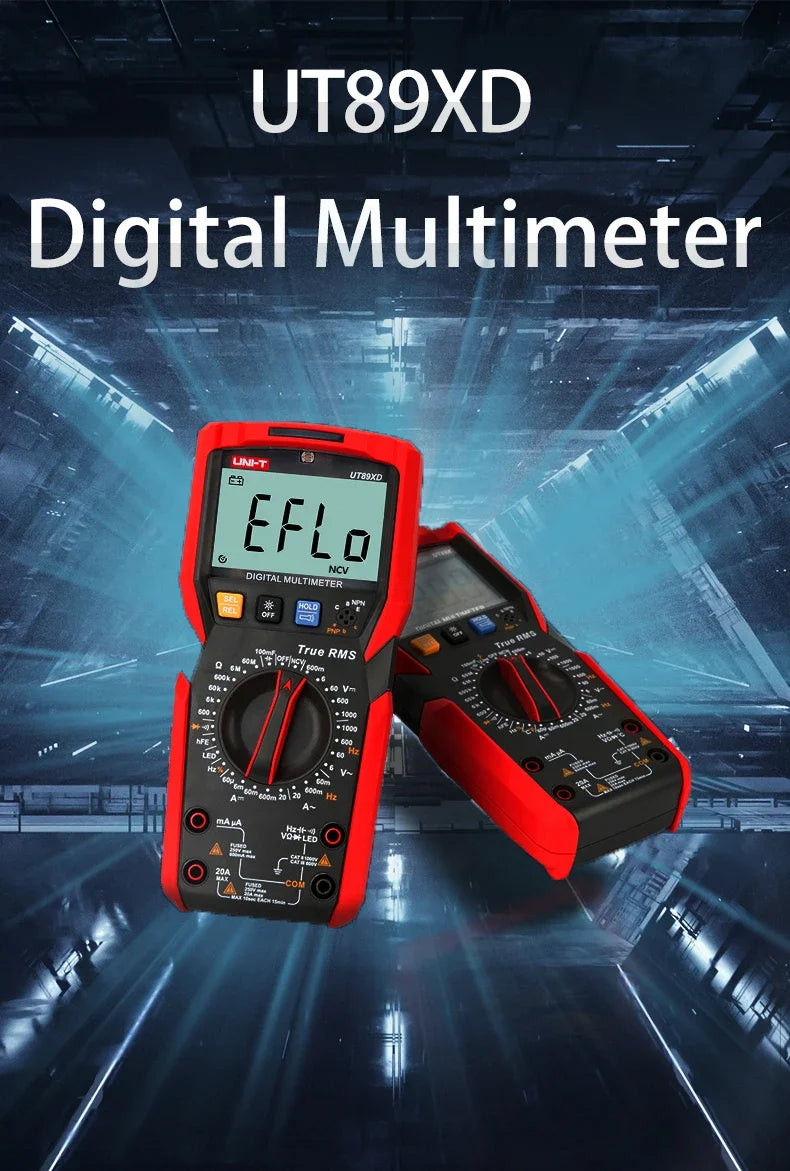 UNI-T UT89X UT89XD Ut890d Multimeter 1000V 20A Capacitance Frequency Test Digital Multimeter    ytdi