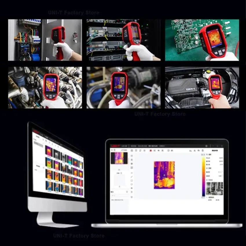 UNI-T UTi160S Thermal Imager Infrared Resolution 160x120 Thermal Imaging with Laser PC Software IR Thermographic Camera LS    ytdi