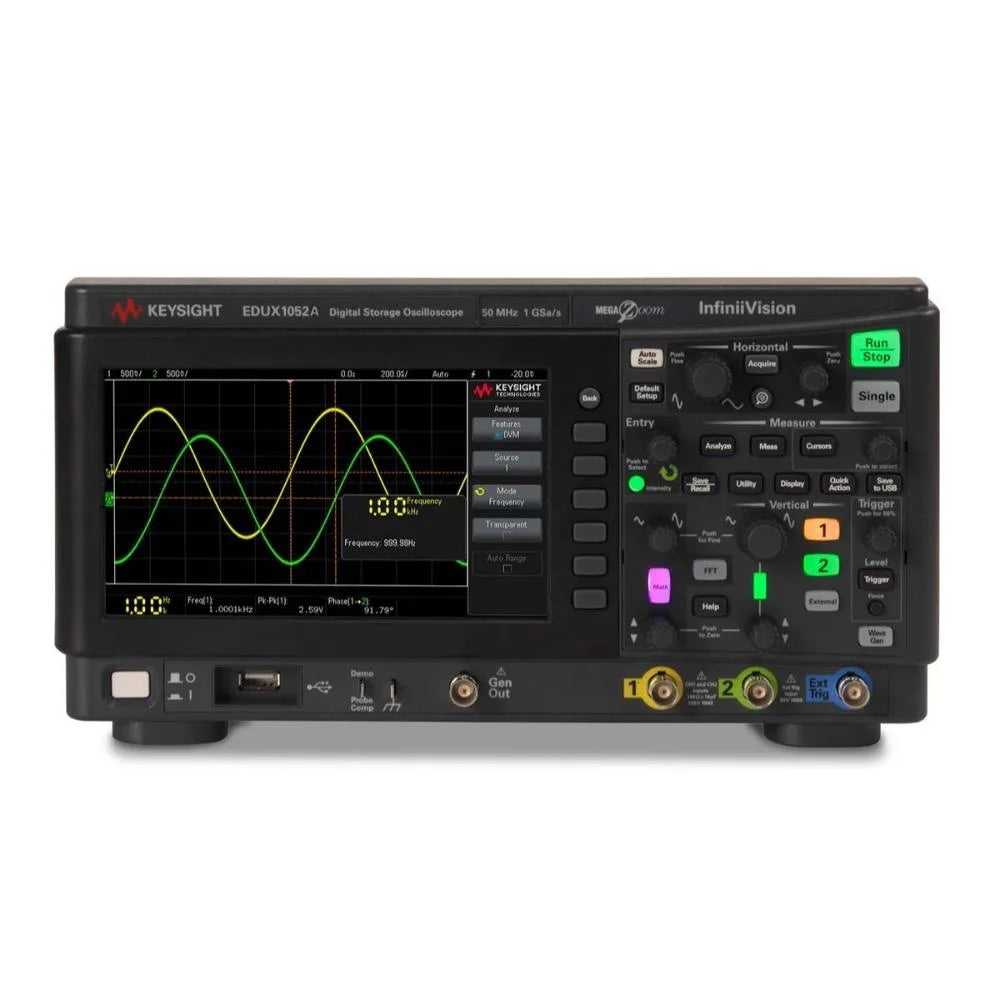 Keysight Edux1052A 50Mhz 2-Channel Digital Oscilloscope