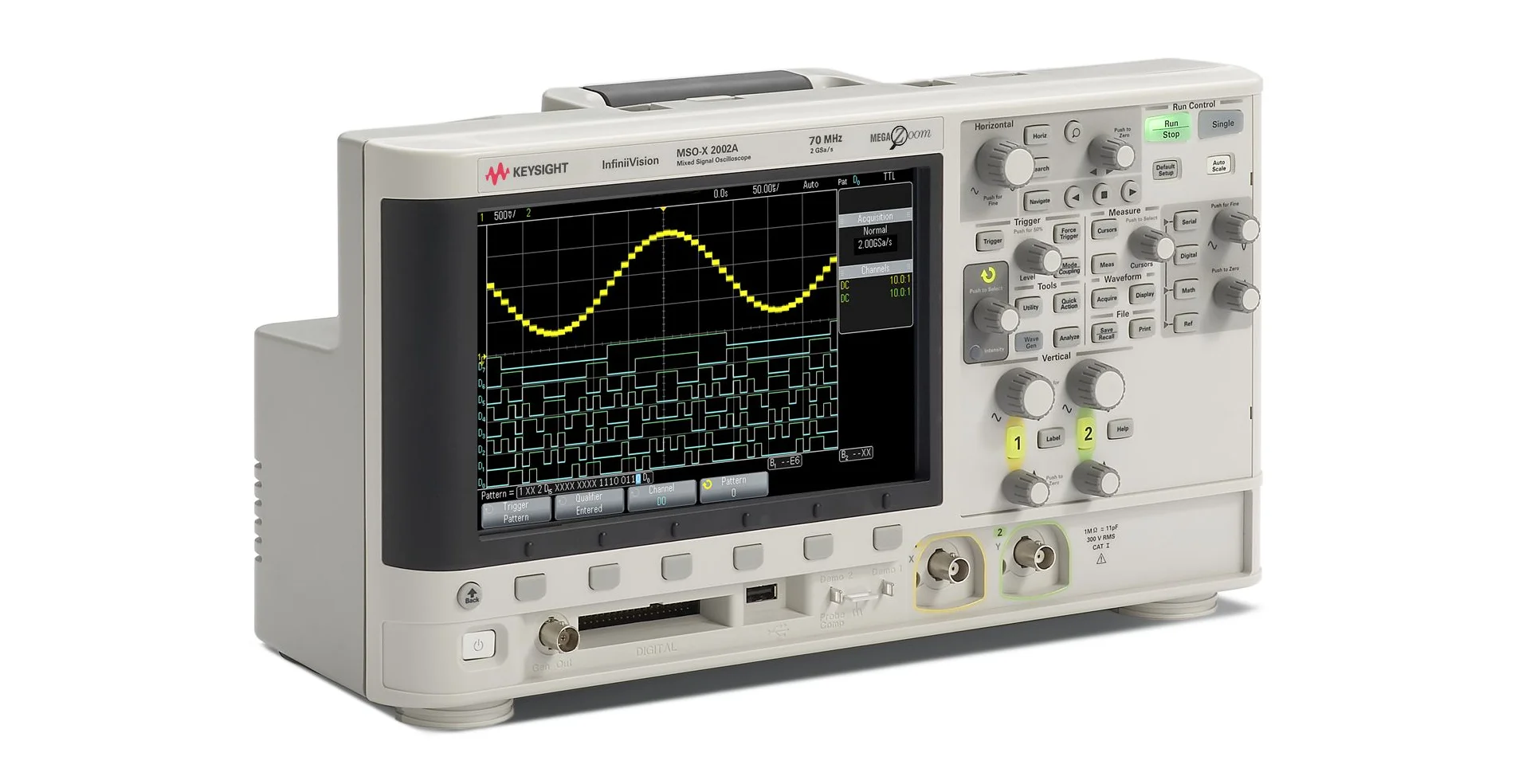 TTLTES Keysight MSOX2002A/MSOX2012A Mixed Signal Oscilloscope 70/100 MHz 2 Analog Plus 8 Digital Channels