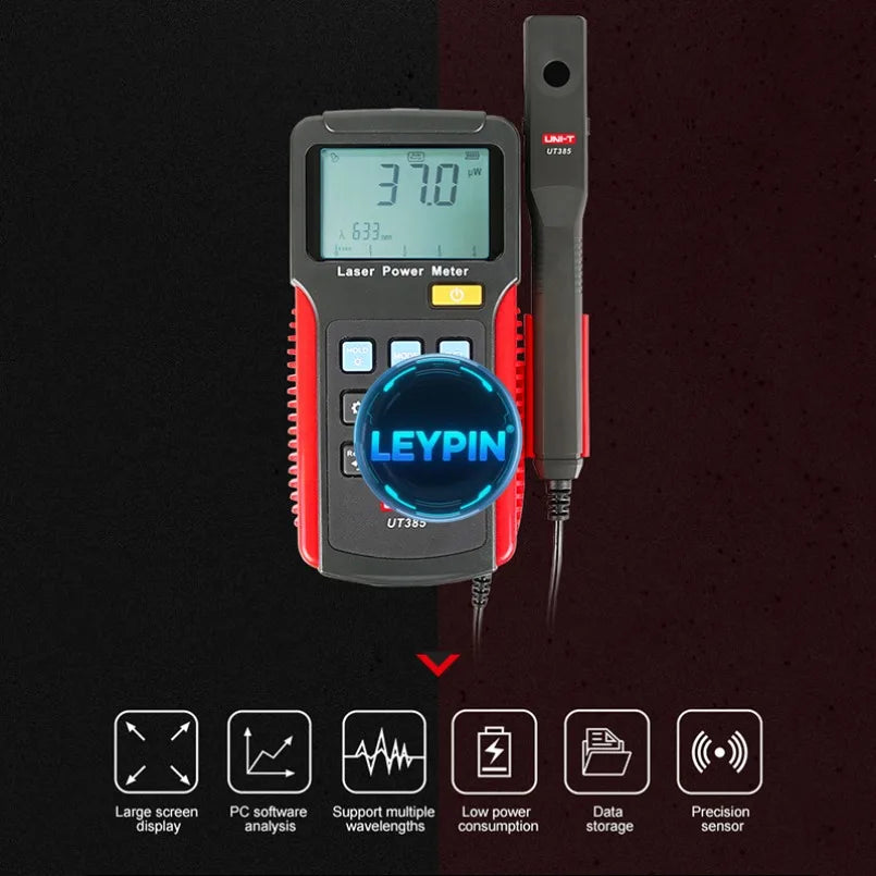 UNI-T Laser Power Meter UT385 Precision Laser Sensor Power Analyzer Laser Power Tester LCD Screen Display     lexso