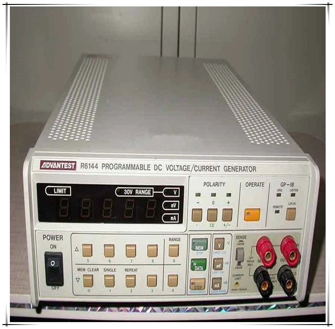 Used ADVANTEST R6144 DC Voltage/Current Generator & Current Tester
