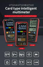 UT121A Smart Digital Multimeter True RMS Voltage Frequency Dual Display NCV LIVE Auto Range 6199 Count Meter lexso