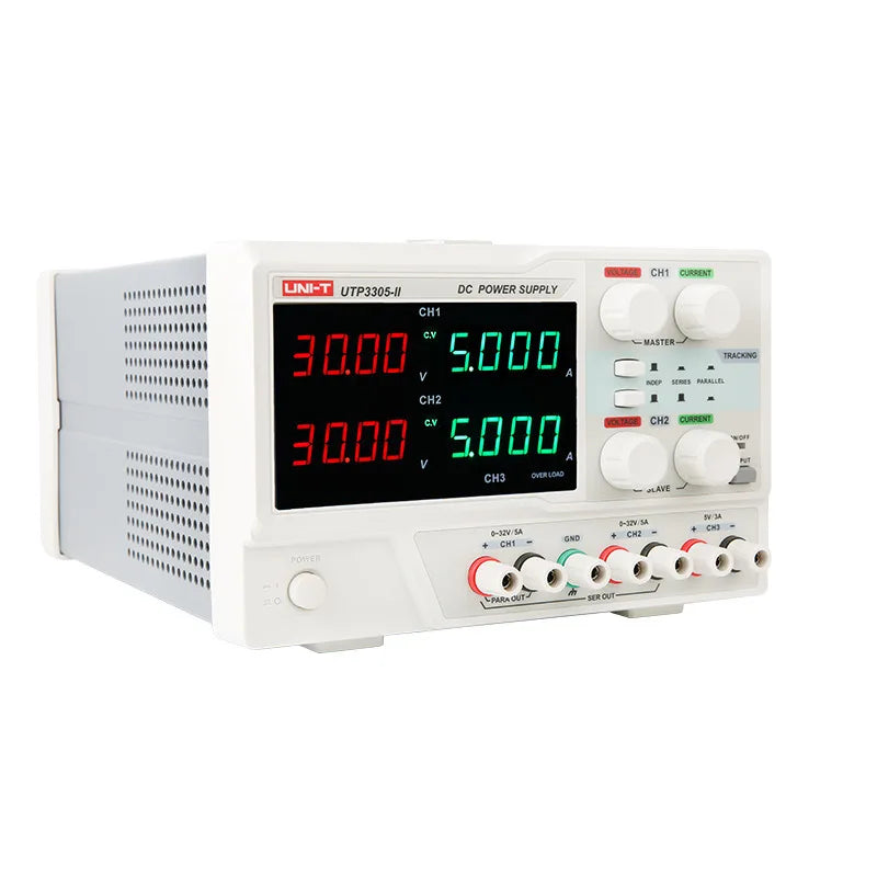 UNI-T UTP3305-II 30V 5A Dual Channel Linear DC Regulated Power Supply Digital Adjustable Switching Repairing Phone Power Source
