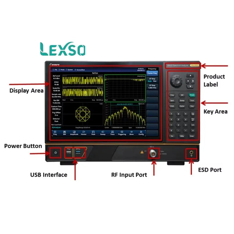 Ceyear 4042D Portable Spectrum Analyzer with 9Khz~20Ghz Frequency Range  OEM Customized Support  lexso