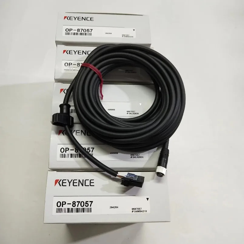 KEYENCE New Brand CMOS Multi-Function Analog Laser Sensor OP-87057 Sensor Head Cable 5m in Stock lexso   ytdi