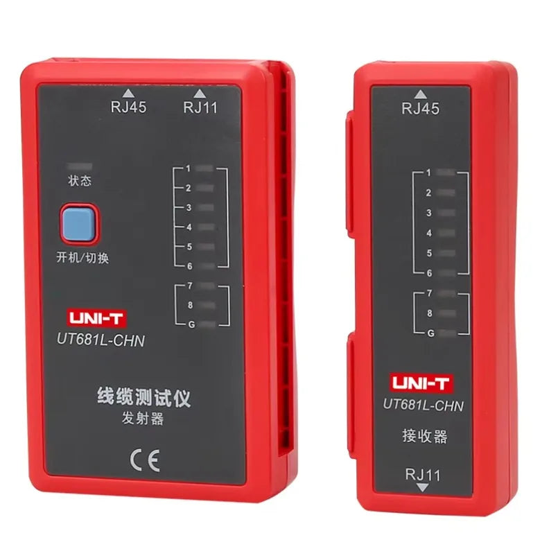 UT681L Accurate HD-MI Cable Tester Tracker LAN Auto Network LED Tester Ethernet Telephone CHN HD-MI Electrician Repair Tool lexso