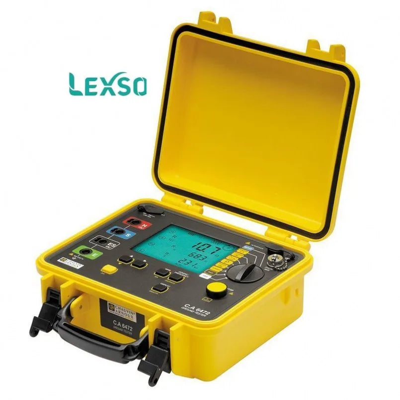 Chauvin Arnoux CA 6472 Earth Soil Resistivity Tester 3-Pole 4-Pole Clamp Methods Frequency Sweep Measuring Analysing  lexso