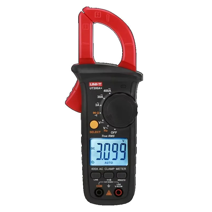 UNI-T UT200A+ Digital Clamp Multimeter Electrician Voltage Tester with True RMS Ammeter for AC Current Measurement lexso