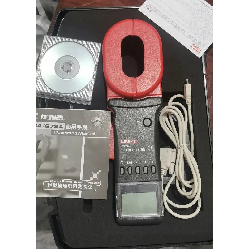 UNI-T UT276A+ UT278A+ Clamp Ground Resistance Tester 0-1200  Jaw Leakage Current Detector     ytdi
