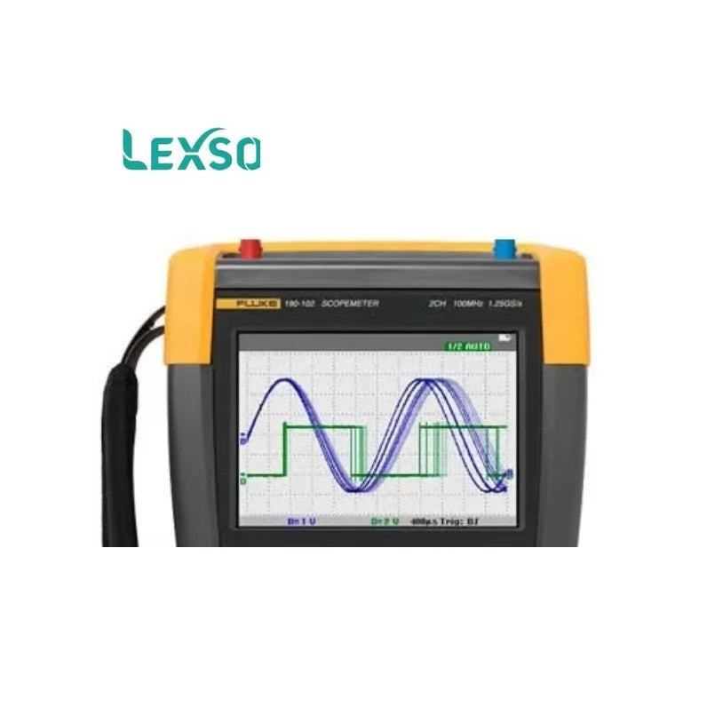 190-102/AM 100 MHz, 2-Channel, 1.25 GS/s Color ScopeMeter Portable Oscilloscope with Built-in Digital Multimeter lexso   ytdi
