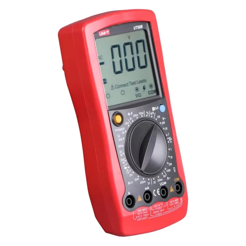 UNI-T UT58B Overload Protection Handheld Multimeter 2000 Count Transistor Measurement Ampere Tester Oscilloscope lexso