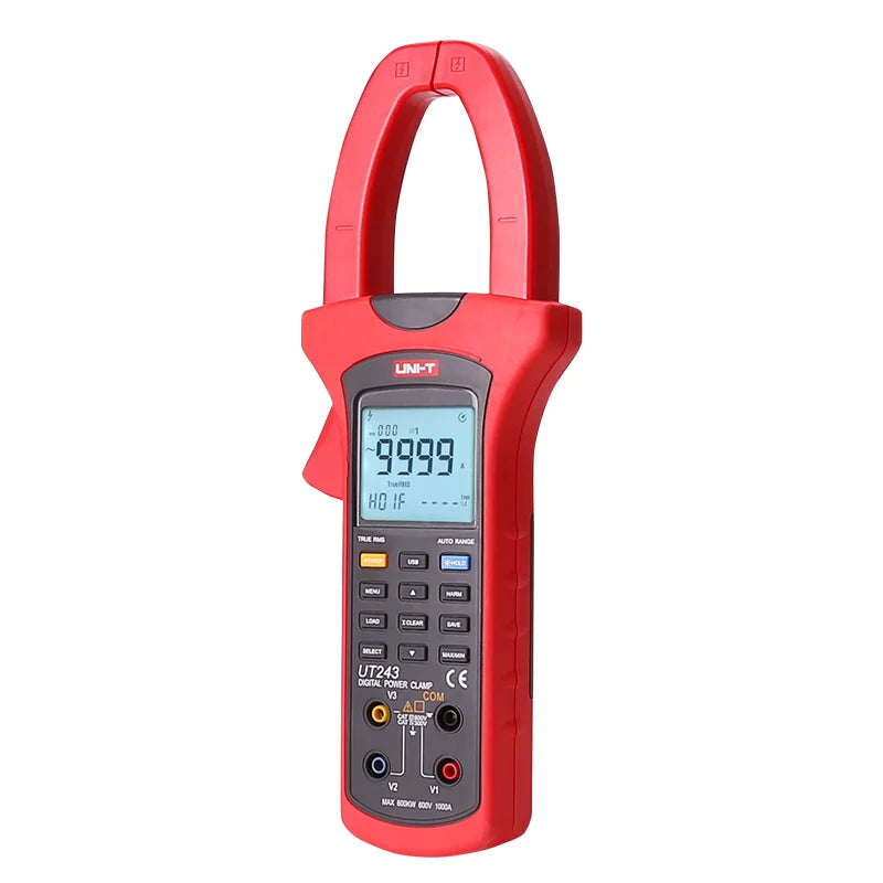 UT243 Multifunction Digital Test Ammeter Power Measurement Harmonic Measurement Single Clamp Meter Clamp Tester Voltmeter lexso