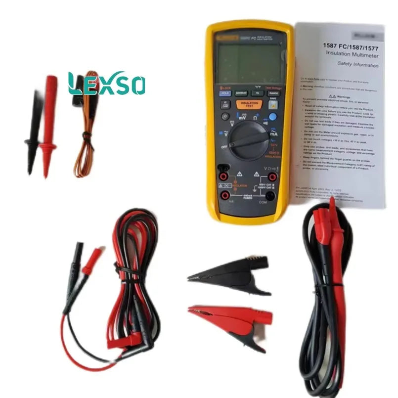 1587 2-in-1 Insulation Tester Multimeter 1587FC Insulation Multimeter the High-Performance 2-in-1 Insulation DMM  lexso
