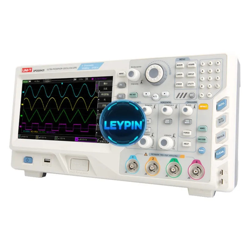 UNI-T UPO3204CS Desktop Digital Fluorescence Oscilloscope with 4 Analog Channels     lexso