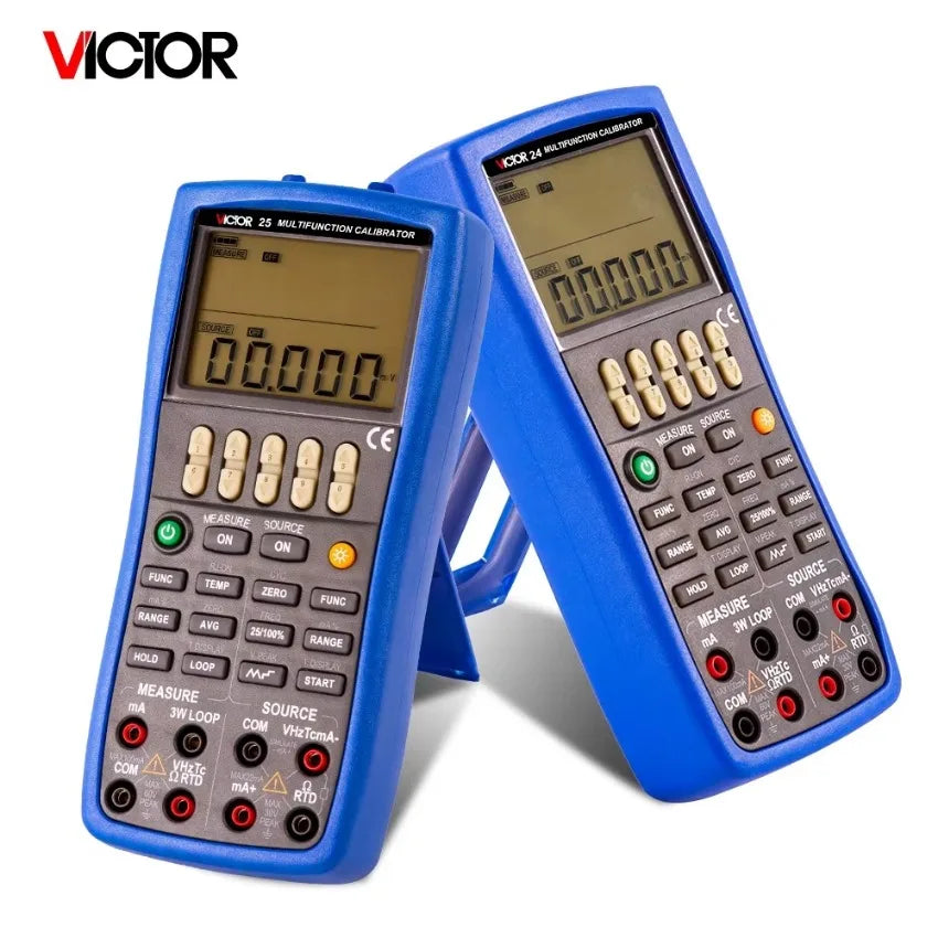VICTOR VC24 Multifunction Process Calibrator RTD Source Measure and Source Output Calibrtator Temperature Monitoring Calibrator   ytdi
