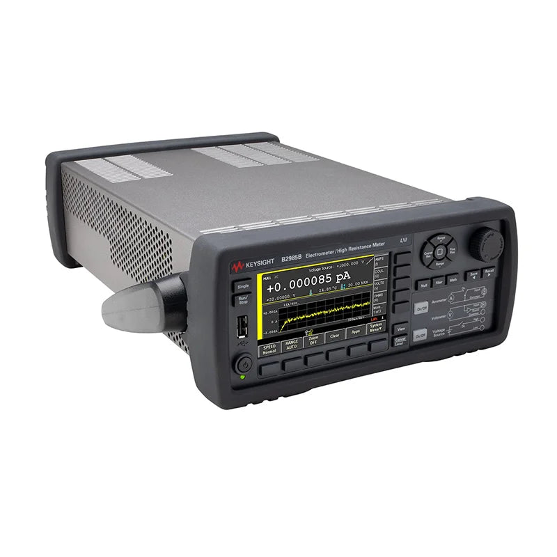 Keysight B2985B Electrometer/High Resistance Meter, 0.01fA, 0.01 fA minimum measurement resolution, 20,000 readings/s