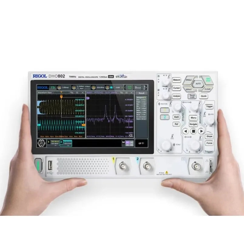 RIGOL DHO802 70MHz Digital Oscilloscope 1.25 GSa/s Sample Rate 12-Bit Resolution High Performance lexso