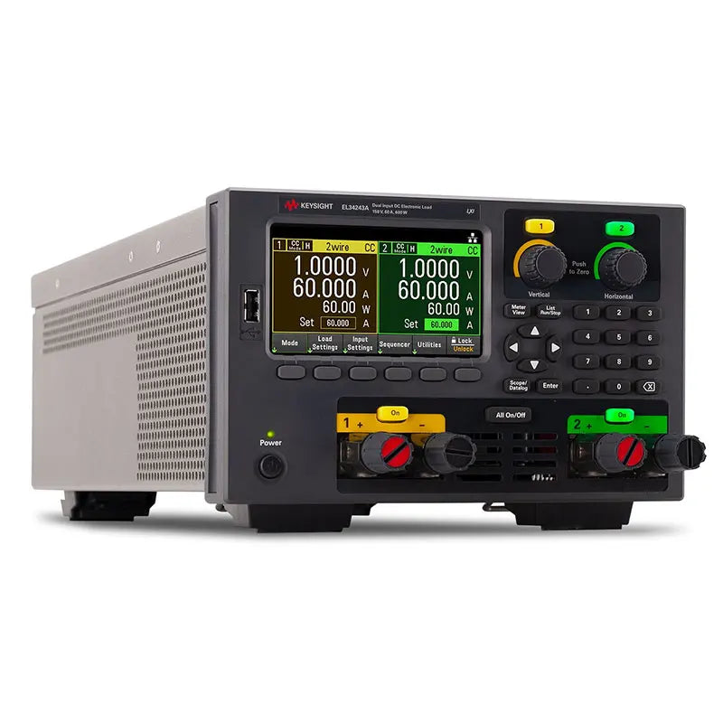 Keysight &Agilen EL34243A 600W Dual Input Desktop Electronic Load Including Dual Input 150V 60A 300W Made in America