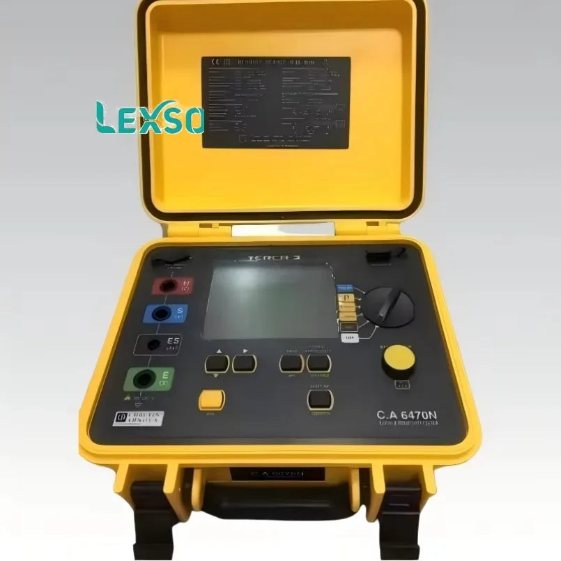 Chauvin Arnoux 6470N TERCA 3 Earth Tester Offering Soil Resistivity, Earth Coupling and Continuity Measurements CA6470N   lexso