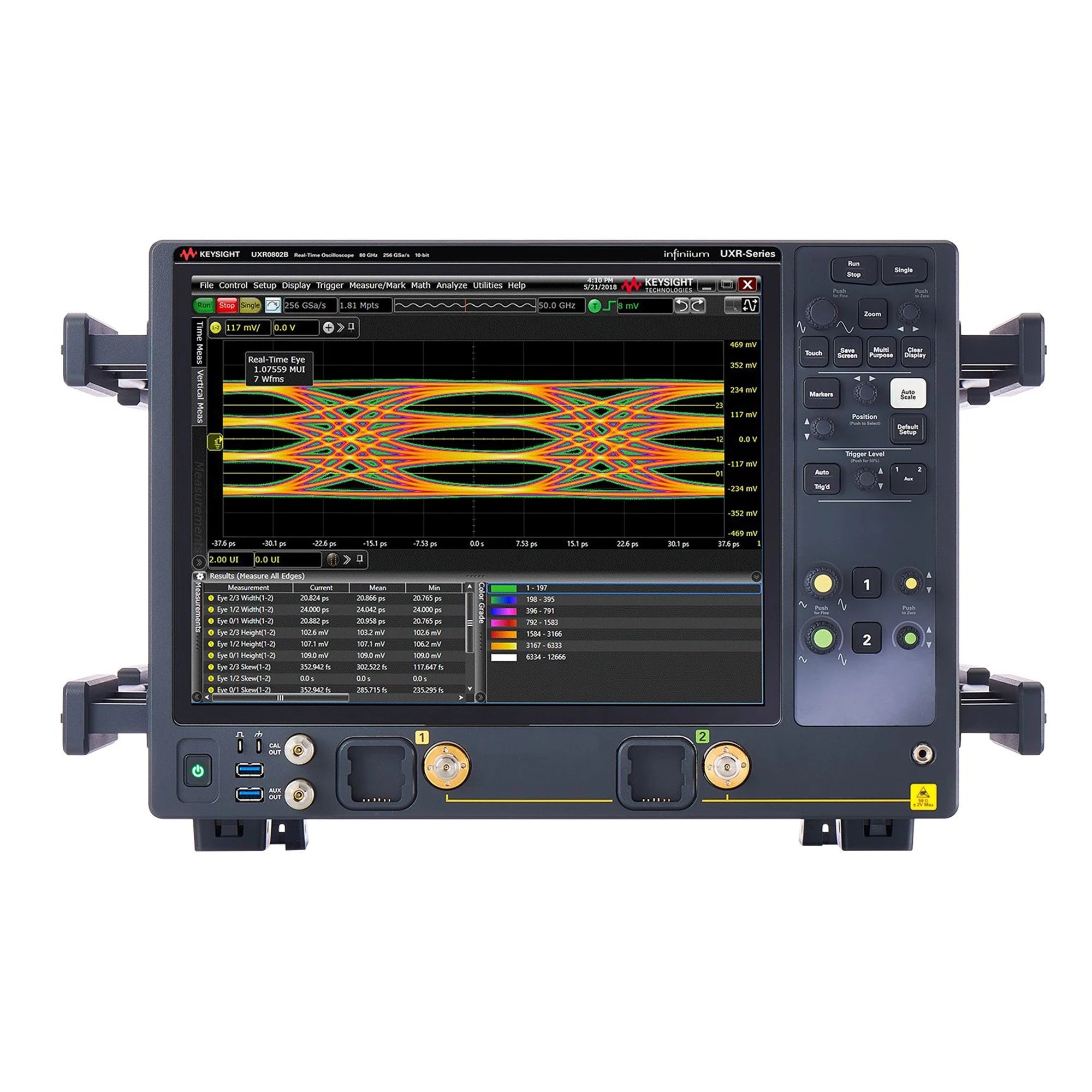 Keysight UXR0802B Infiniium UXR Series Oscilloscope: 80 GHz, 2 Channel