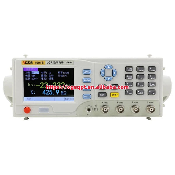 VICTOR 4091B 3.5 Inch Digital Bench Top SCPI LCR Meter 10 Hz 20 KHz Bandwidth Frequency Adjustable   ytdi