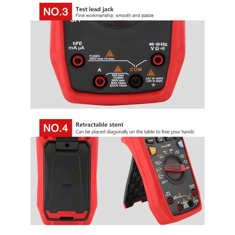 UNI-T UT61B+ Plus Multimeter Analog Digital Professional Ammeter Voltmeter AC DC True RMS Electrical Multi Meter lexso
