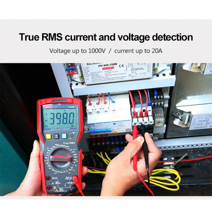 Uni-t UT89X Handheld Precise Digital Multimeter True RMS 20A Current DC Voltage Meter Temperature Capacitance Tester 5999-count lexso