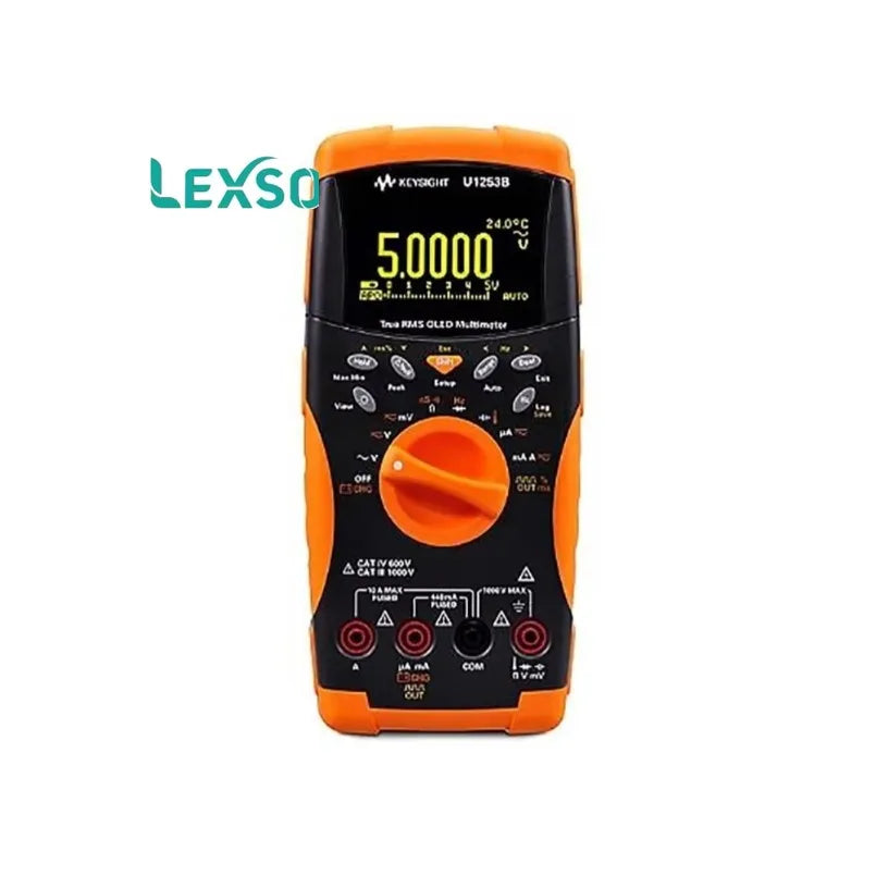Keysight Technologies U1253B Handheld Digital Multimeter, True RMS, 10A Ac Max, 10A Dc Max, 1000V Ac Max lexso