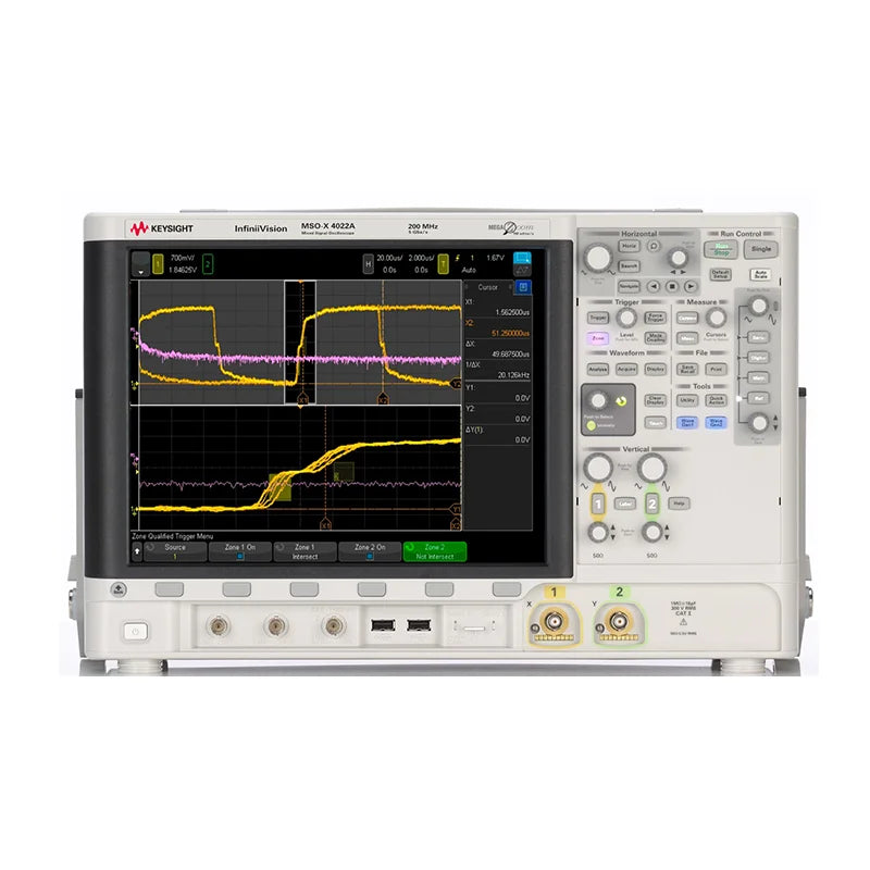 Keysight InfiniiVision 4000 X Series MSOX4022A Mixed Signal Oscilloscope, 200 MHz, 2 Analog Plus 16 Digital Channels