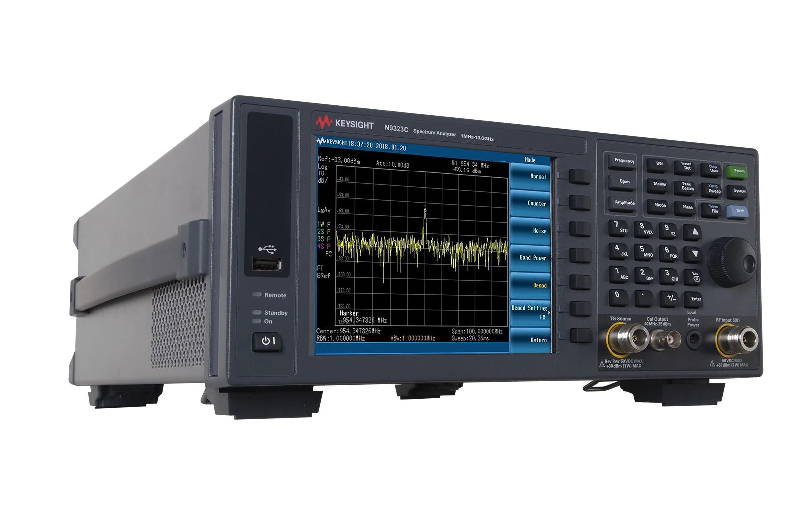 Keysight Technologies N9323C Desktop Spectrum Analyzer 1-13600MHz    ytdi