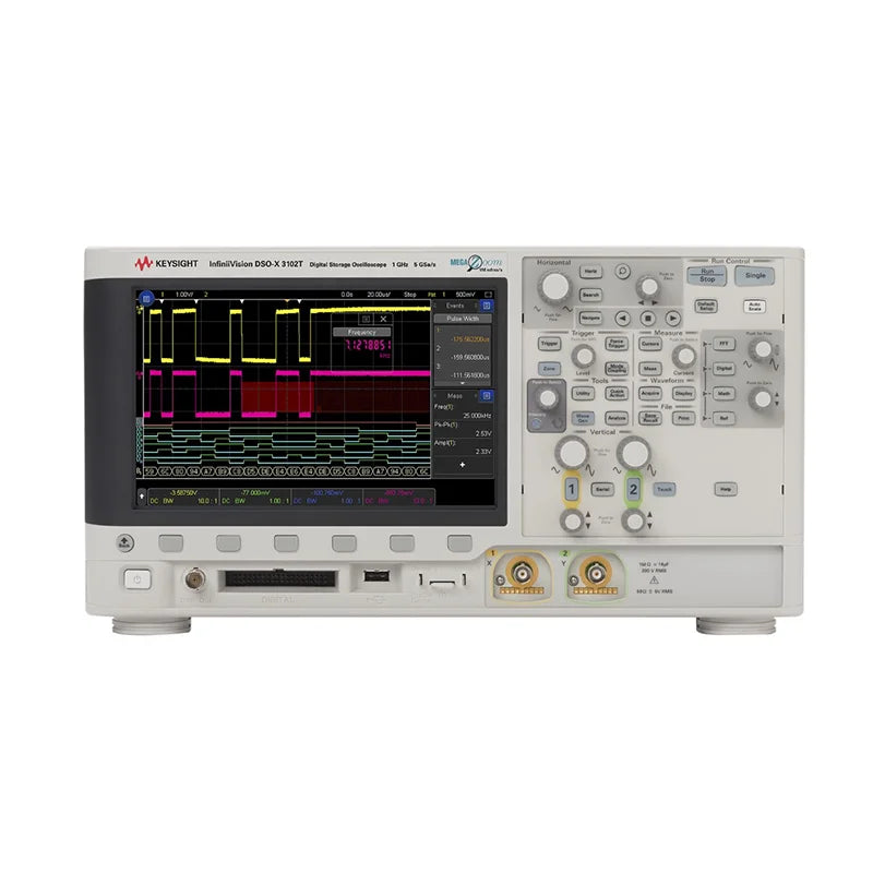Keysight InfiniiVision 3000T X Series MSOX3032T Mixed Signal Oscilloscope, 350 MHz, 2 Analog Plus 16 Digital Channels