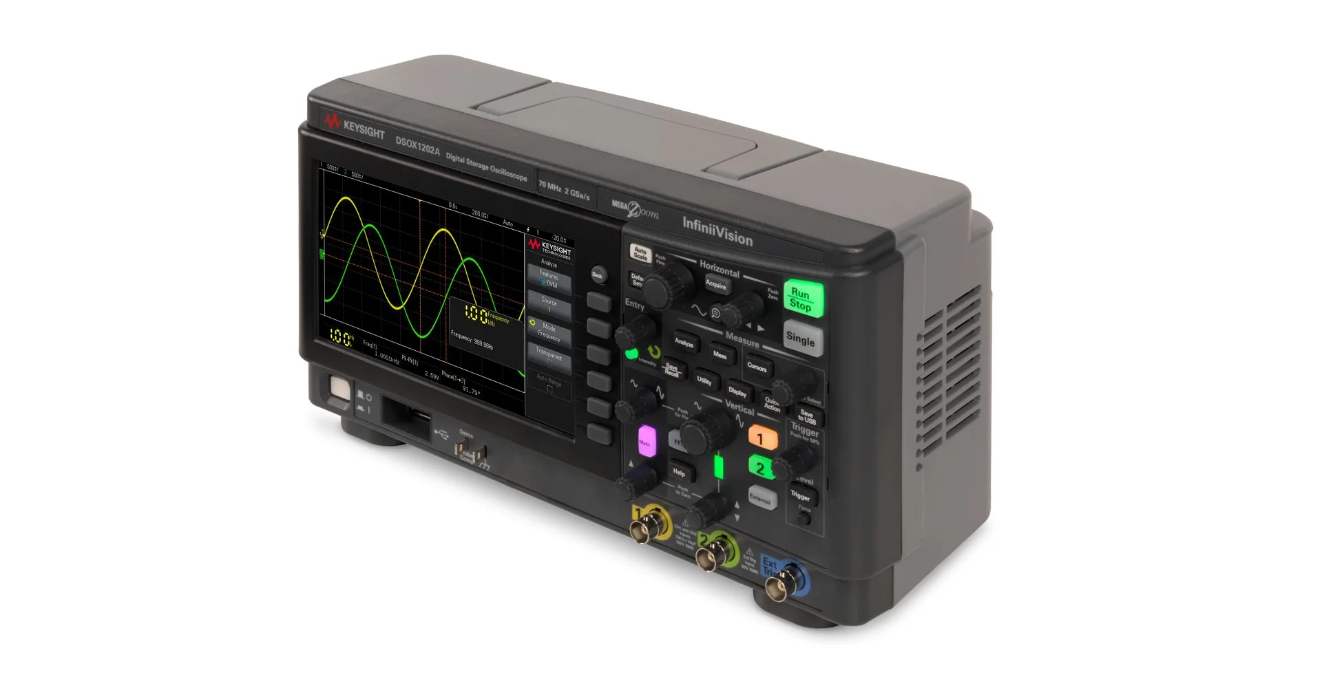 TTLTES Keysight DSOX1202A Oscilloscope High Performance 70/100/200 MHz 2 Analog Channels