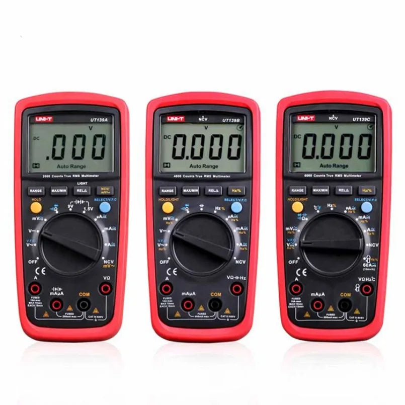 Digital Multimeter UNI-T UT139A True RMS Auto Manual Range AC DC Voltmeter Ammeter Capacitance Tester NCV Electronic Repair lexso
