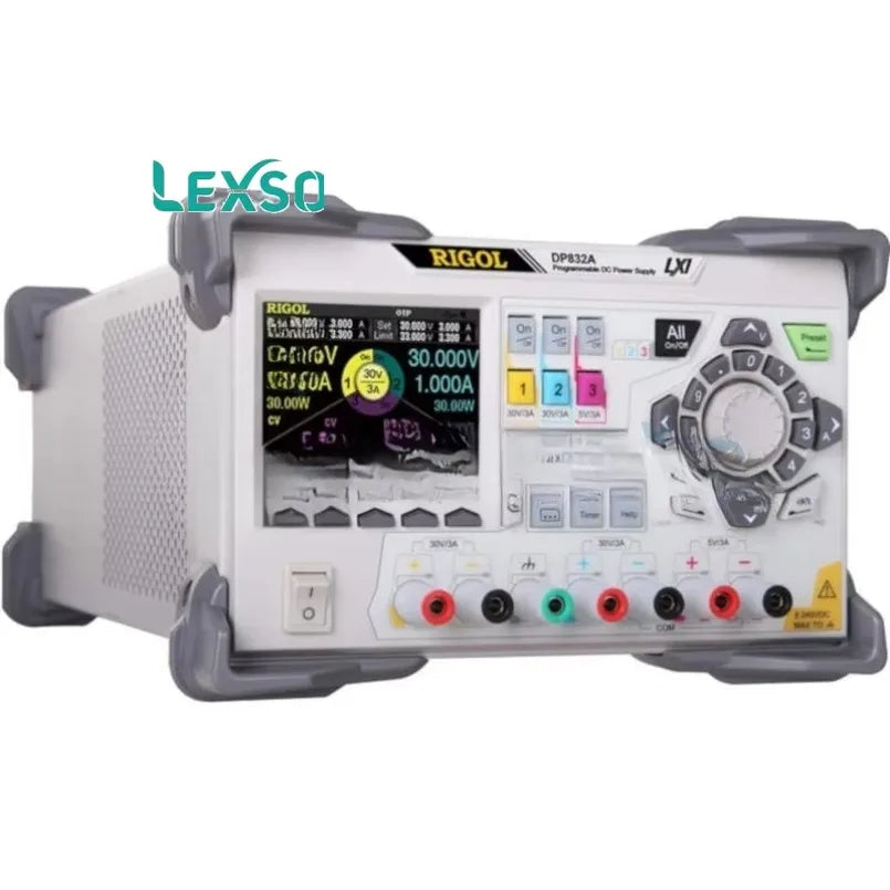 Rigol DP832A 195W Programmable DC Power Supply 3 Channel (30V/3A 5V/3A) Bench Lab Variable 8-Bit Resolution  lexso