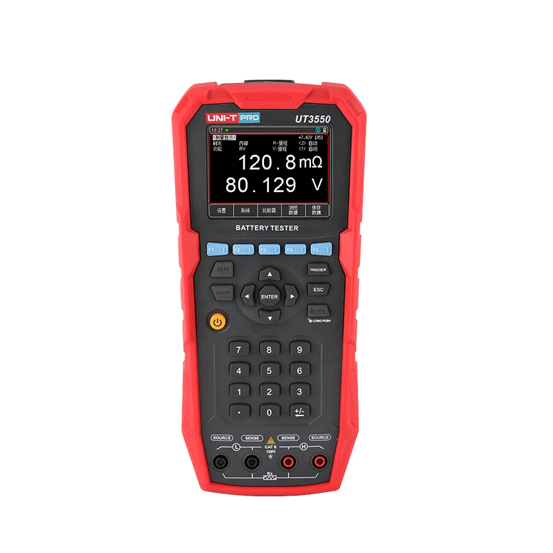 UNI-T UT3550 Battery Internal Resistance Tester 12V 24V DC Charger Analyzer UT673A Capacity Load Tester Cranking System Test lexso