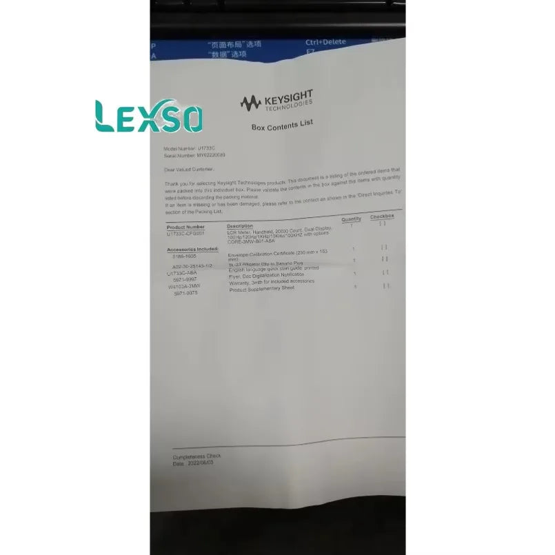 NEW KEYSIGHT Agilent U1733C Handheld LCR Meter   lexso
