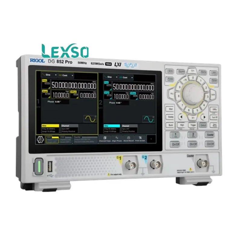 RIGOL DG822 Pro Advanced High-Performance Programmable Function and Arbitrary Waveform Generator for Precise Signal  lexso