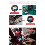 Uni-t UT201+ 4000 Handheld Counts 600V AC DC Current Tester Mini Clamp Multimeter Resistance Frequency Meter Unit Digital lexso
