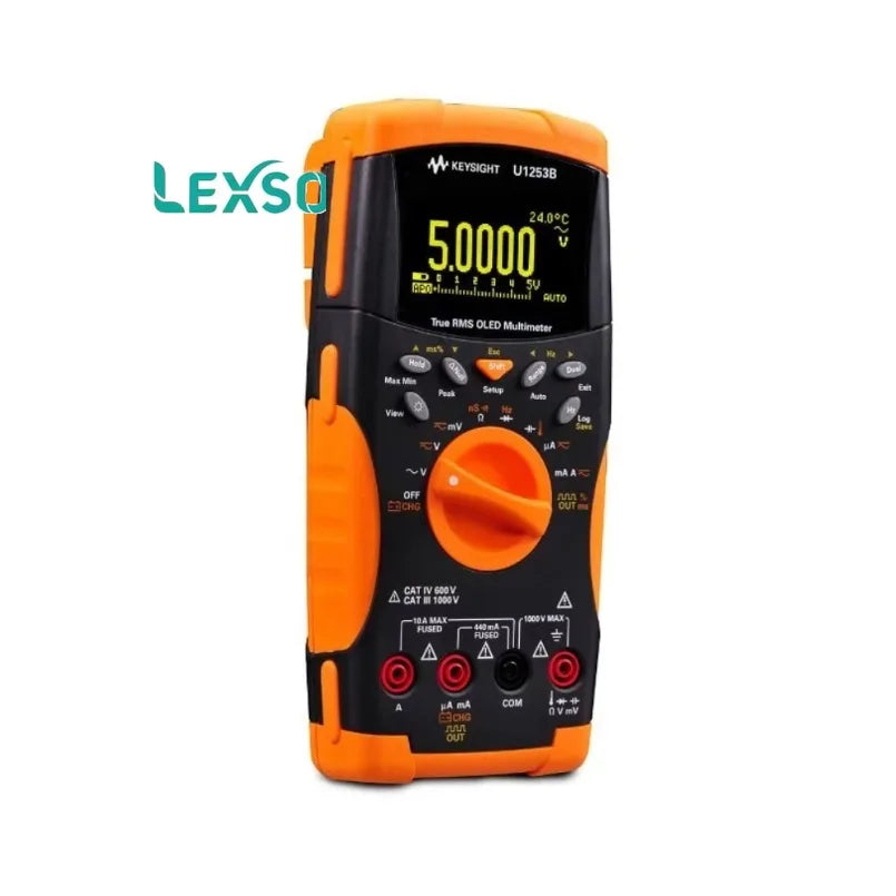 Keysight Technologies U1253B Handheld Digital Multimeter, True RMS, 10A Ac Max, 10A Dc Max, 1000V Ac Max lexso