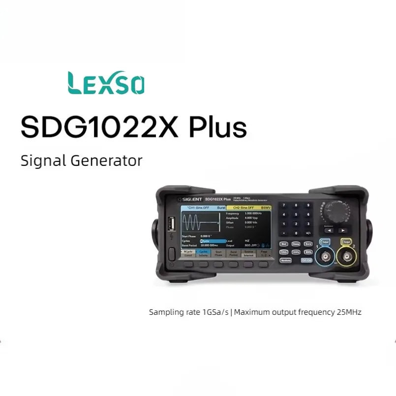 Siglent Waveform Generator Signal Source SDG1022X/32X/62X Plus  lexso