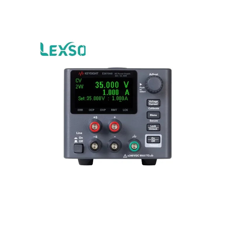 Keysight E36104B DC Power Supply 35V, 1A, 35W, Voltage:0.05% + 12mV, Current:0.05% + 0.6mA, Ripple and Noise:20Hz to 20MHz lexso