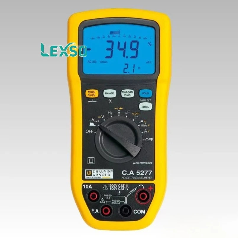 Chauvin Arnoux CA 5277 Handheld Digital Multimeter True RMS, 10 a Max, 20 a Dc Max, 1000 V Ac Max   lexso