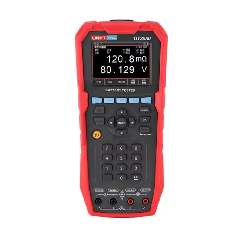 UNI-T UT3550 Battery Internal Resistance Tester 12V 24V DC Charger Analyzer UT673A Capacity Load Tester Cranking System Test lexso