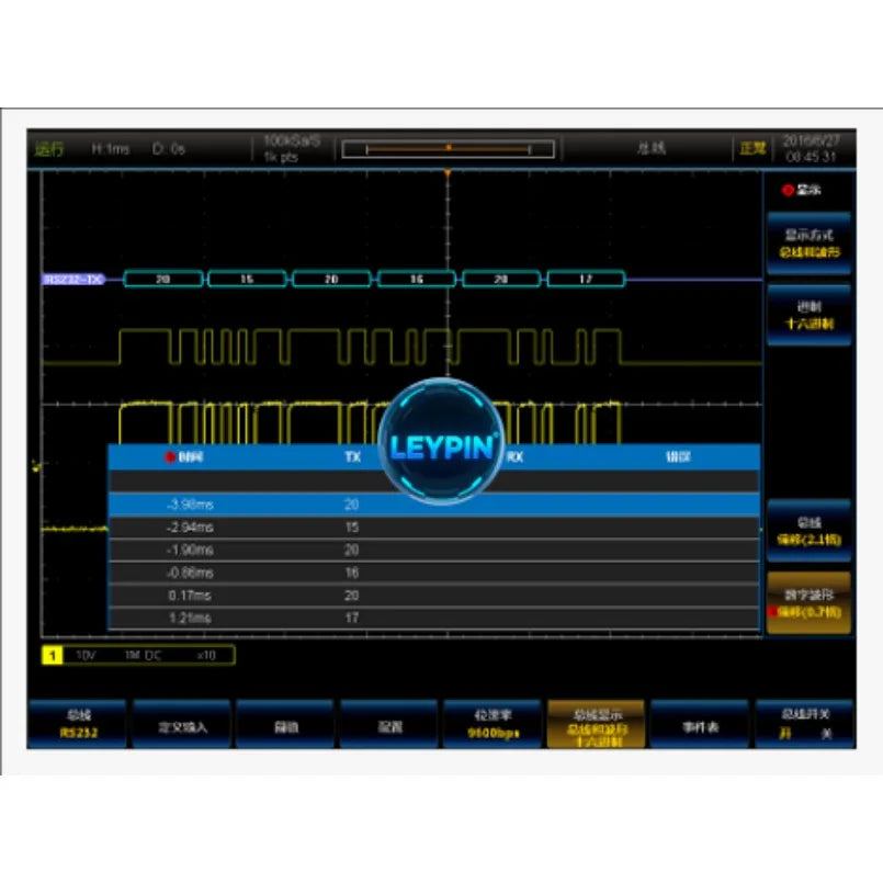 Ceyear Digital Fluorescent Oscilloscope 4456EM lab home auto tester 4CH 1GHz 5GSa/s      lexso