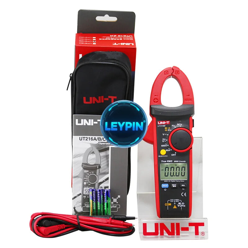 UNI-T UT216B True RMS Digital Clamp Meter 600A,VFC NCV Current Voltage Resistance Capacitance Frequency Temperature Clamp  ytdi