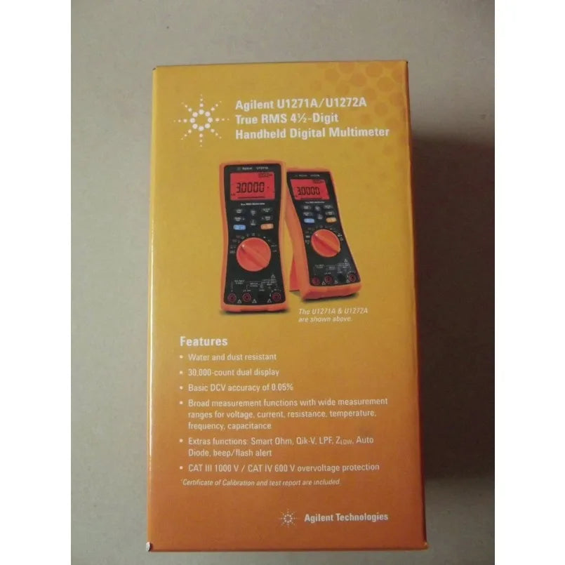 KEYSIGHT AGILENT U1271A Digital Multimeter LCD VDC: 300m/3/30/300/1000V True RMS  ytdi